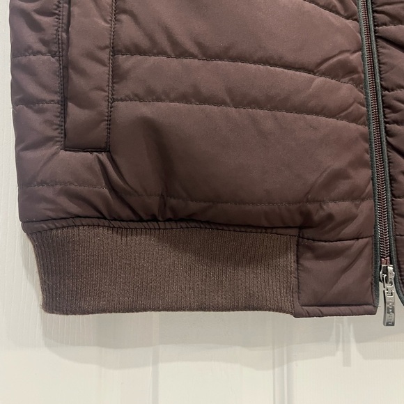 Robert Barakett Unisex Brown Quilted Vest sleeveless Jacket size medium - Picture 6 of 8